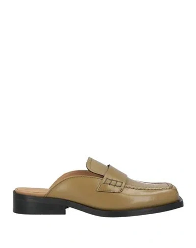 Alohas Woman Mules & Clogs Sage Green Size 7.5 Leather