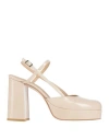 Alohas Woman Pumps Cream Size 7.5 Leather In White