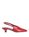 Alohas Woman Pumps Red Size 7.5 Leather
