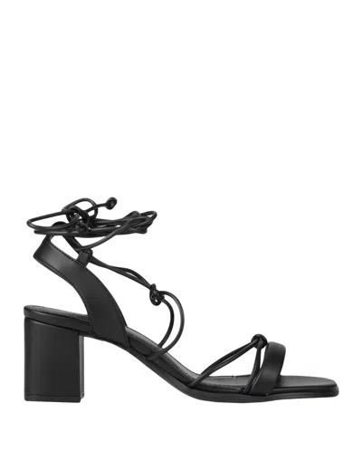 Alohas Woman Sandals Black Size 8.5 Recycled Polyester, Bio-based Polyurethane
