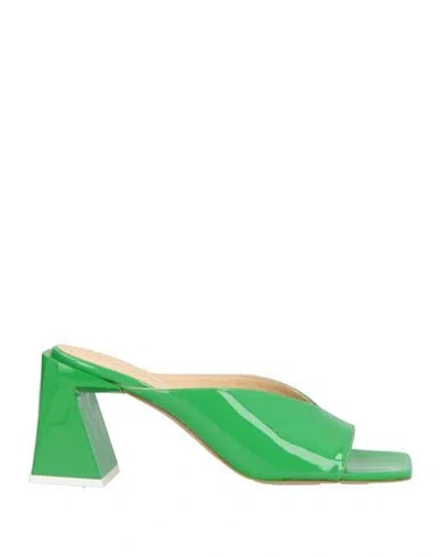 Alohas Woman Sandals Green Size 10 Leather