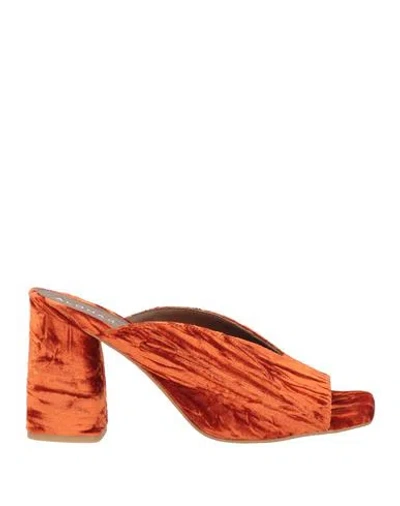Alohas Woman Sandals Orange Size 7.5 Textile Fibers