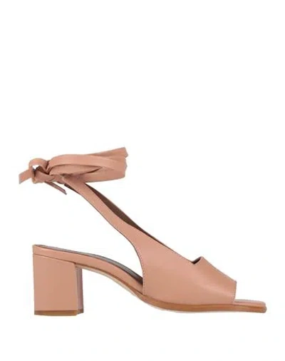 Alohas Woman Sandals Pastel Pink Size 7.5 Leather