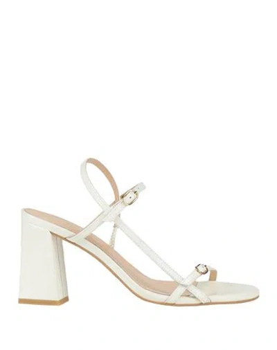 Alohas Woman Sandals White Size 8.5 Leather
