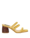 Alohas Woman Sandals Yellow Size 7.5 Leather