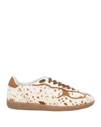 Alohas Woman Sneakers Beige Size 8.5 Leather
