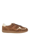 Alohas Womens Tb.490 Leopard-print Leather Low-top Trainers Soft Ta In Nude