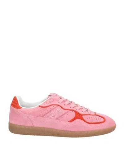 ALOHAS ALOHAS WOMAN SNEAKERS PINK SIZE 7.5 LEATHER