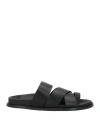 Alohas Woman Thong Sandal Black Size 6 Leather In Black