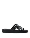 Alohas Toe Strap Sandals In Black