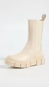 Alohas Women's Armor Boots In Cream In Pink