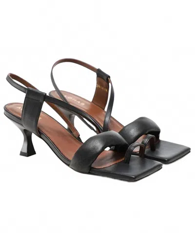 Alohas Women's Asymmetric Straps Sandal In Black