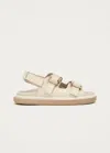 Alohas Women's Harper Leather Sandals In Cream In White