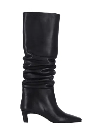 Alohas Women's Leather Ankle Boots In Black