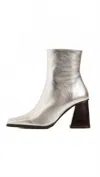 Alohas South Shimmer Ankle Boots In Silver