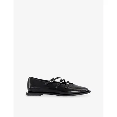 Alohas Womens  Jive Patent-leather Ballet Flats In Black