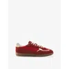 Alohas Womens Red Tb.490 Rife Suede Low-top Trainers Eur 38/5 Uk In Red