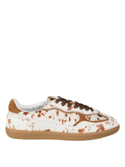 Alohas Pony Hair Sneakers With Pointed Almond Toe In Multi
