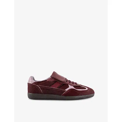 Alohas Womens Soft Burgundy Tb.490 Club Leather Low-top Trainers Eur 38/5 Uk