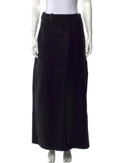 Pre-owned Alohas Wool Long Skirt In Black