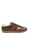 Alohas Womens Tb.490 Leopard-print Leather Low-top Trainers Soft Ta