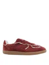 Alohas Tb.490 Crochet Leather Sneakers In Red