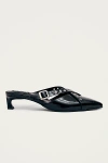 Alohas Zyra Onix Leather Mule In Black, Women's At Urban Outfitters