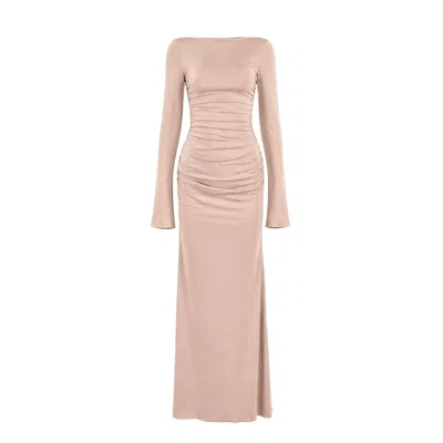 Aloma Studio Women's Lueur Maxi Jersey Dress - One Size - Liquid Gold