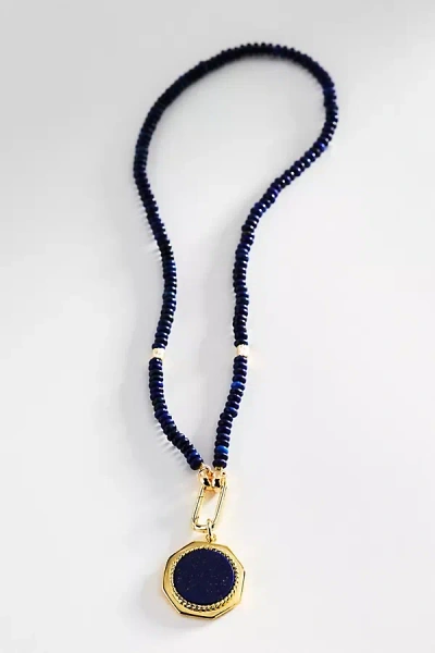 Alona Indra Lapis Pendant Necklace In Blue