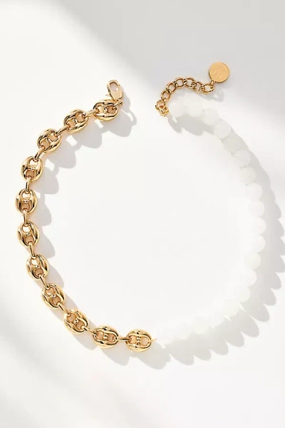 Alona Kamari Moonstone & Chain Necklace