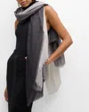 Alonpi Astrid Butterfly Cashmere-silk Scarf In 140197 103 Ombre