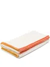Alonpi Cashmere Contrast-stitching Blanket In Neutrals