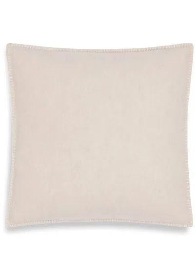 Alonpi Cashmere Luberon Brushed-finish Cushion In Neutrals
