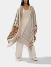 Alonpi Double-faced Cashmere Cape One Size In Sand
