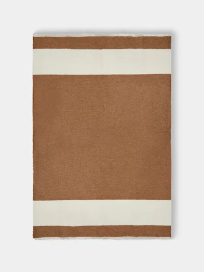 Alonpi Mari And Silk Cashmere Throw (75in/1.9m) In Brown