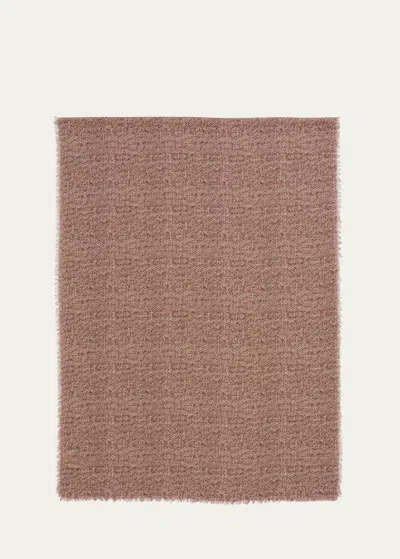 Alonpi Men's Wool Geometric-print Scarf In Brown
