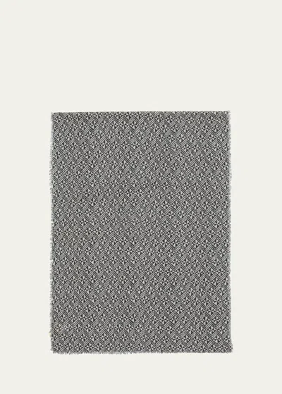 Alonpi Men's Wool Geometric-print Scarf In Gray