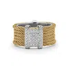 Alor 0.19 Cts Diva Ring In Yellow In Yellow