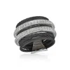 Alor 0.38 Cts Double Band Ring In Black In Black