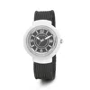 Alor 0.73 Cts Cable Diamond Watch In Black In Black