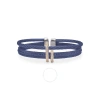 ALOR ALOR BLUEBERRY CABLE DOUBLE ARCH OVER TWIST CUFF WITH 18K ROSE GOLD & DIAMONDS