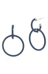 Alor Classique 18k & Stainless Steel Dangle Earrings In Navy