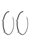 Alor ® Cable Hoop Earrings In 18kt Wg