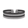 Alor Classic Essentials 8-row Cuff In Black & Grey In Multi