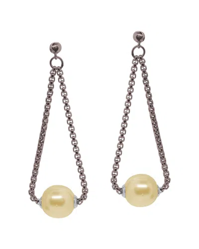 Alor Classique 14k & Stainless Steel 11-12mm Pearl Earrings In Metallic