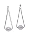 Alor Classique 14k & Stainless Steel 11-12mm Pearl Earrings