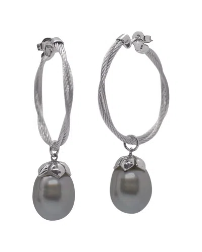 Alor Classique 18k & Stainless Steel 11-12mm Pearl Earrings In Gold