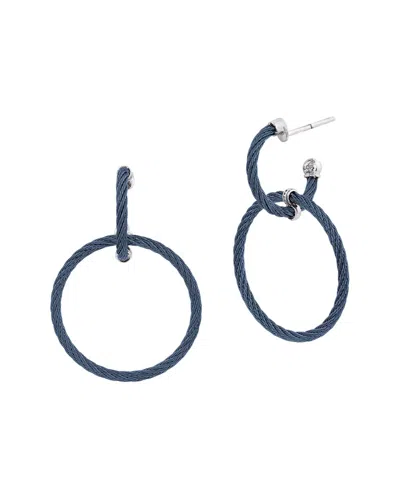 Alor Classique 18k & Stainless Steel Dangle Earrings In Navy