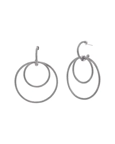 Alor Classique 18k & Stainless Steel Dangle Earrings In Gray