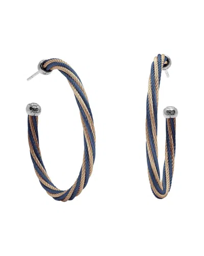 Alor Classique 18k & Stainless Steel Hoops In Gold